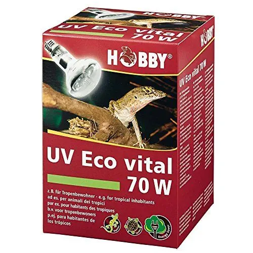Produktbild: HOBBY Terraristik UV Eco vital I UV-Lampe für Terrarien I 70 W I UV- Lampe für die Reptilienhaltung I kosteneffiziente Mischlichtlampe für Reptilien I energieeffizient & langlebig