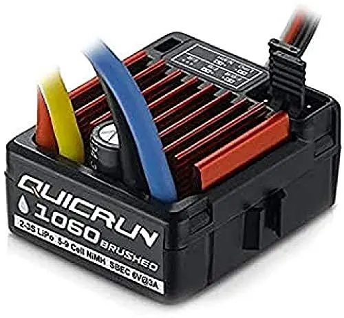 Produktbild: HobbyWing 30120201 QuicRun 1060 60A Automodell Brushed Fahrtregler Black