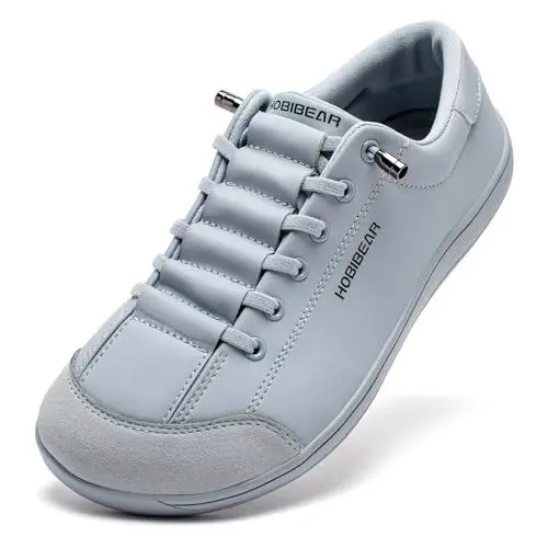 Produktbild: HOBIBEAR Barfußschuhe für Damen und Herren | Zero Drop | Breite Leder Minimalistische Trail Running Walking Schuhe