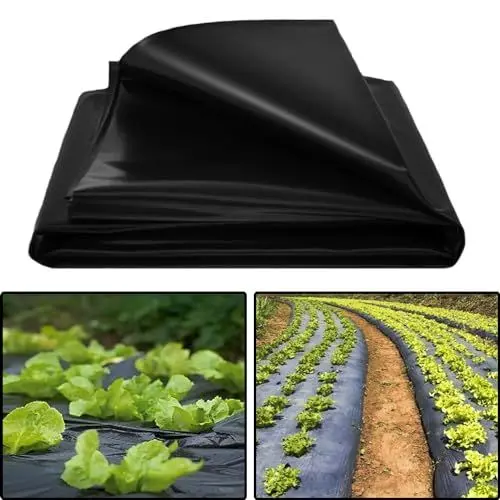 Produktbild: Hochbeetfolie, 2 x 6 m Teichfolie, Schwarz Hochbeet Folie, Wasserdicht Folie Hochbeet, Wiederverwendbar Folie für Hochbeet Ideal für Haus Garten Gebäude Gewächshaus Oder Andere Anlässe