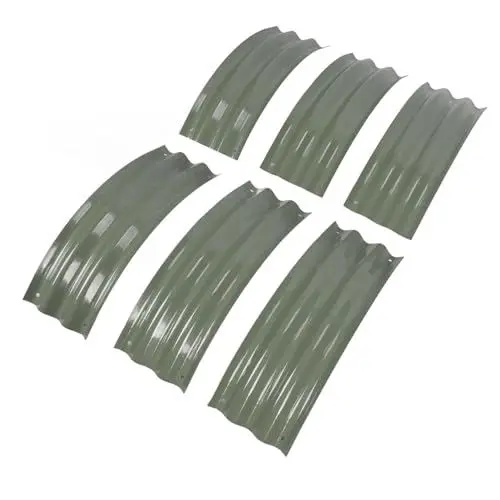 Produktbild: Hochbeet-Hochbeet-Set für den Garten, 107 X 20 cm, Abgerundete Kanten, Offener, Metall-Hochbeet für Gemüse, Blumen (Hellgrün)