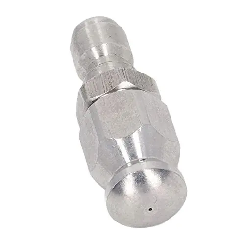 Produktbild: Hochdruckreiniger-Spitze, Power-Edelstahl-Hochdruckreiniger-Düse, Breite Abdeckung 5000 PSI für die Reinigung (Runder Kopf 1 vorderes Loch 3 hintere Löcher)