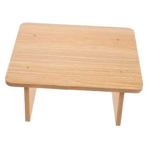 Produktbild: Hocker Aus Holz Einstufiger Hocker Holz-fußhocker, Toiletten-tritthocker Hockender Toilettenhocker Küchenhocker Für Erwachsene Trainingshocker Schuhwechselhocker Beige KOMBIUDA
