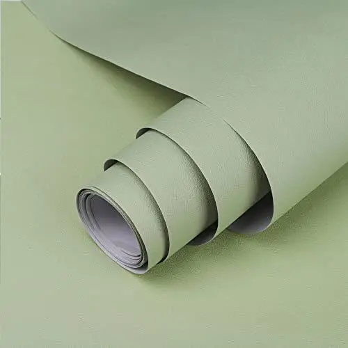 Produktbild: Hode Klebefolie Grün Matt 40X300cm Selbstklebende Möbelfolie für Möbel Wände Schrank Tischplatten Fensterbank Wasserdicht Schutz Folie DIY Dekorfolie Hellgrün Tapeten
