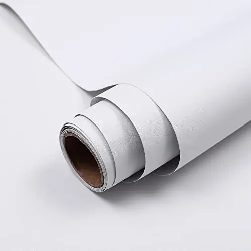 Produktbild: Hode Klebefolie Weiß Matt 40X300cm Selbstklebende Möbelfolie für Möbel Wände Schrank Tischplatten Fensterbank Wasserdicht Schutz Folie DIY Dekorfolie Modern Tapeten