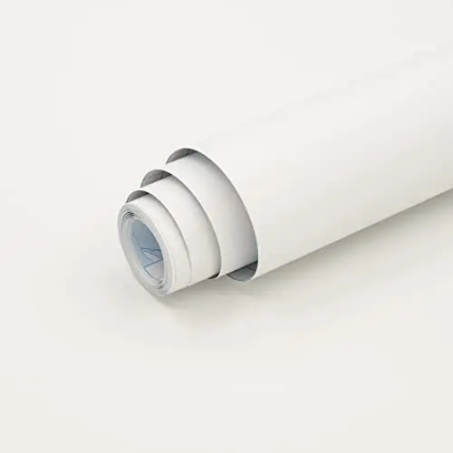 Produktbild: Hode Klebefolie weiß Möbel Küche Matt 40cmx10m, Möbelfolie Selbstklebende Folie für Küchenschränke Tisch Tür Küchenfronten, Wasserdicht Tapete