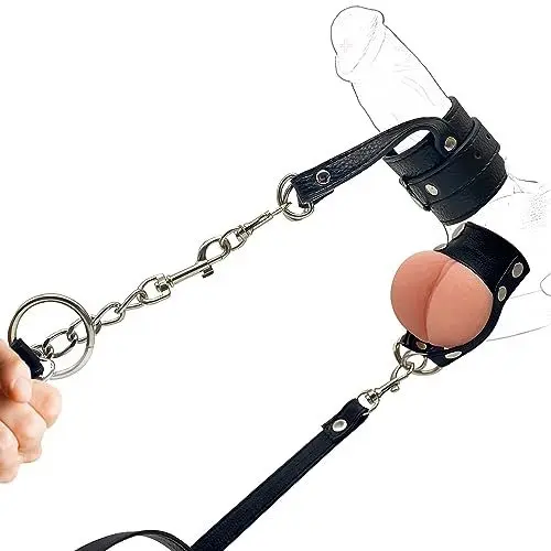 Produktbild: Hodensack Hodenstrecker, Dildo Ring, Sex Bondage SM Kit, Penismanschetten Dehnbar Cockring, Erotic BDSM Sex Toys für Männer, Cbt Folter… (zwei Stück)
