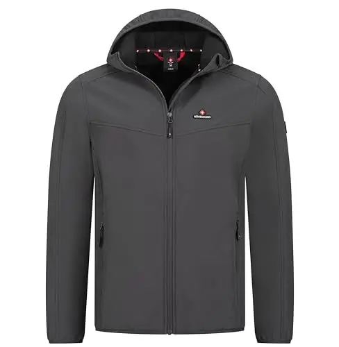 Produktbild: Höhenhorn Alpberg Herren leichte Softshell Jacke Outdoor Grau Gr. 3XL