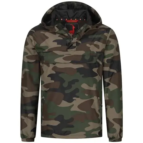 Produktbild: Höhenhorn Lepon Herren Jacke Windbreaker Camo Grün Gr. XL
