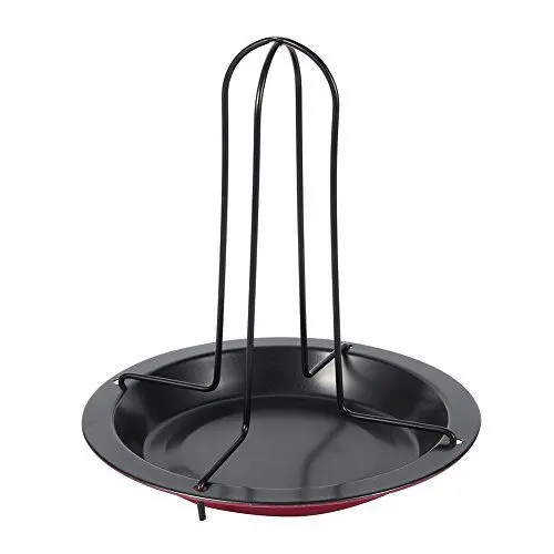 Produktbild: Höhnchengrillgrill, Antihaftbeschichtetes Vertikales Hühnchen-Grillgestell mit Pfannenbraten-BBQ-Party-Bröter