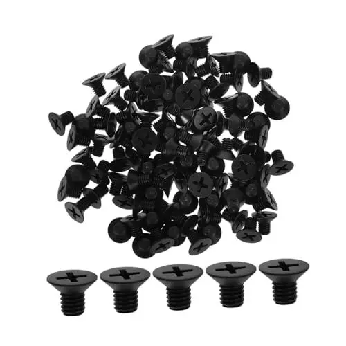 Produktbild: Hoement Flache Maschinenschrauben Aus Kunststoff 100 Stück Nylonschrauben Muttern- Und Bolzensatz Hardware-kit