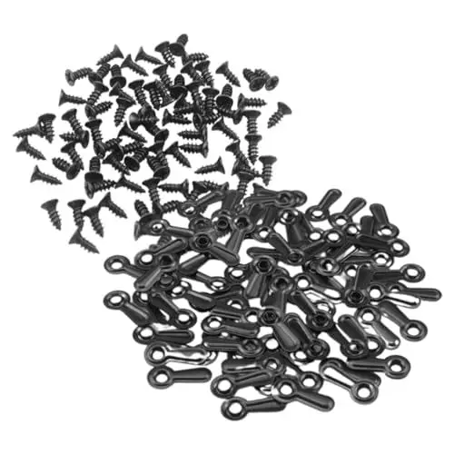 Produktbild: Hoement Bild Aufhänger Bilderrahmen Zubehör Set Picture Backing Clips Mit Schrauben Für Sicheres Aufhängen Von Fotos Und Bildern Ideal Für Verschiedene Rahmen Und Dekorationen