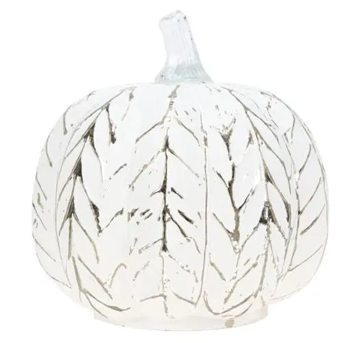 Produktbild: Hoement Leuchtende Halloween Kürbislaterne Glasdekor Led-lampe Für Festivals Für Familien Party Und Heimdekoration