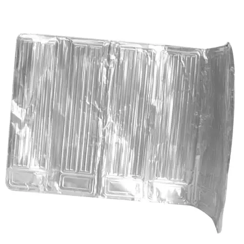 Produktbild: Hoement Küche Spritzschutz Aus Aluminiumfolienplatte Ölspritzschutz Für Kochbereich Leicht Zu Reinigen Verstauen Für Induktionsherde Und Gasherde
