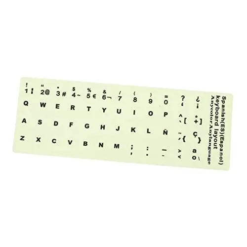 Produktbild: Hoement Tastaturaufkleber-Set Im Dunkeln Leuchtende Aufkleber Nachtlicht-tastaturaufkleber Für Computer