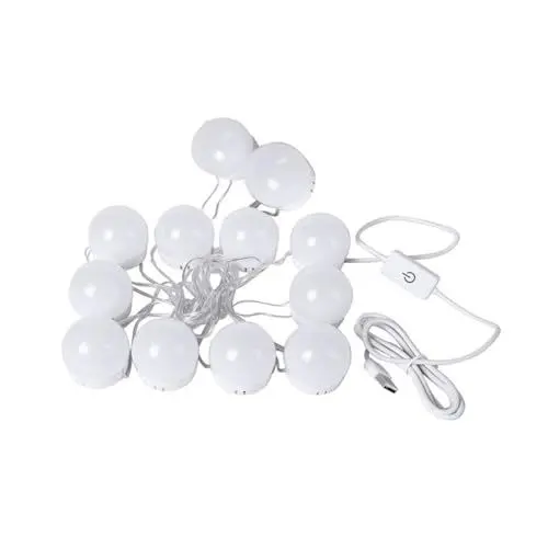 Produktbild: Hoement 1 Satz Glühbirne vor dem Spiegel LED-Lampenstreifen Spiegelbirne Stil Befestigungsstreifen Scheinwerferbirnen Spiegel-LED-Lampen Lampe für Spiegel Licht für Schminktisch Stk Weiß