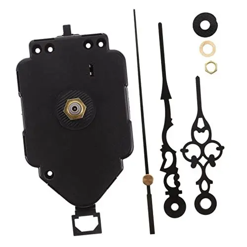 Produktbild: Hoement 1 Satz Uhrenteile Uhrenpendel Lieferungen Austausch des Uhrwerks Quarz-Wanduhrwerk Teile des Uhrwerks Uhr-Kit Wall Clock eine wanduhr Uhrzeiger Bausatz Uhrwerk Plastik Black