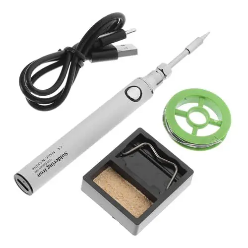 Produktbild: Hoement 1satz Usb Kabelloser Lötkolben Tragbares Wiederaufladbares Lötwerkzeug Für -heimprojekte Ergonomisches Design Kompakt Und Leicht Zu Transportieren Für Elektronik Schmuck Und