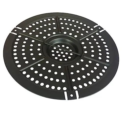 Produktbild: Hoement 1stück Carbonstahl Air Fryer Matte Hitzebeständige Antihaft-grillmatte Für Sicheres Und Gesundes Grillen Für Garten Camping Und Familienfeiern