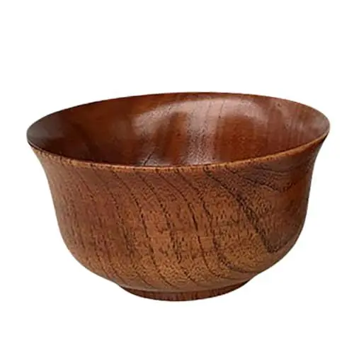 Produktbild: Hoement Schüssel-Set aus Holz Suppenschüssel Salatschüssel Küchengeschirr Servierschüssel 14 cm Durchmesser