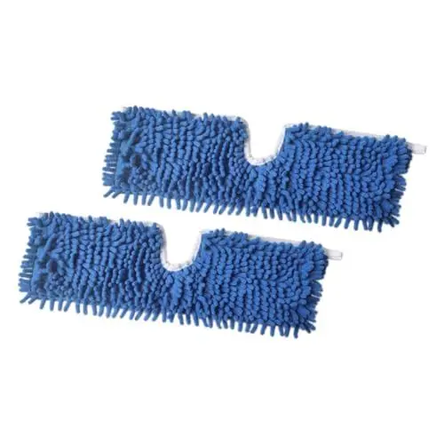 Produktbild: Hoement 2 Stück Verdickte Chenille-mopp-pads Ersatz-moppköpfe Für Bodenreinigung Waschbar Und Wiederverwendbar Mopp-ersatzpads Für Hartböden