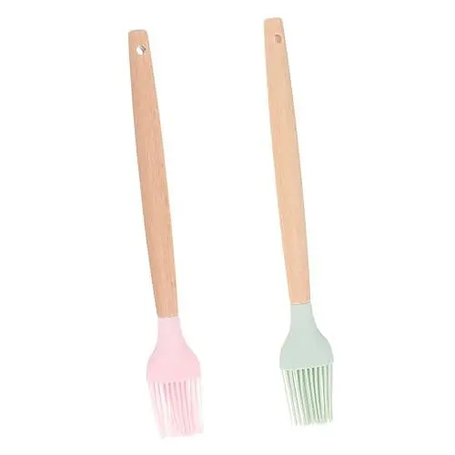 Produktbild: Hoement 2-teiliges Ölpinsel-Set aus Silikon Backpinsel zum Kochen Scheuern Grillen und Gebäck