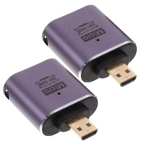 Produktbild: Hoement 8K Video Adapter Männlich zu Weiblich TV Anschlüsse Computer Laptop Video Koppler Robuste Aluminium Legierung Körper