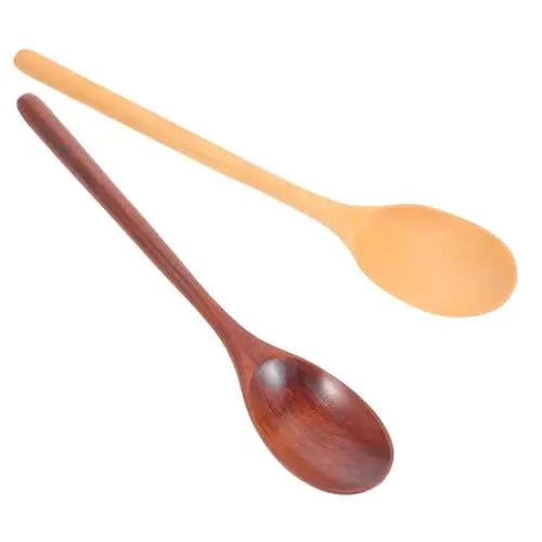 Produktbild: Hoement 2er Set Suppenkellen Aus Holz Suppenlöffel Griff Rührlöffel Zum Kochen