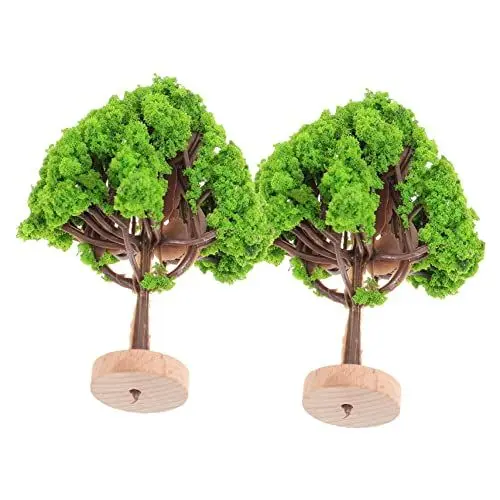 Produktbild: Hoement 2 Stücke Miniatur Landschaftsbaum Spielzeug Dekorationsbaum für Sandtisch Natur Dekoration Ideal für Modellbau und Kreative Projekte Realistische Simulation mit Detaillierter Gestaltung
