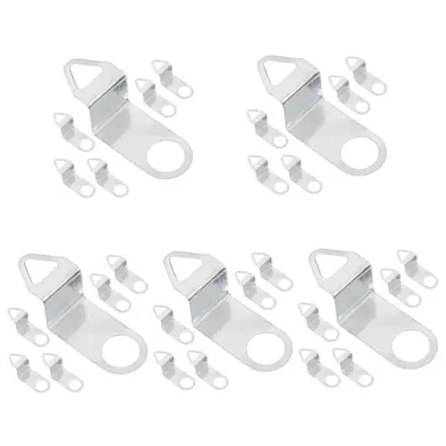Produktbild: Hoement 30 STK Pendeluhrhaken Uhr Ersatzteile Uhren Uhrwerk-Ersatzsatz Uhr-Bausatz selber Machen Uhr ersatz Haken Scrunchie Halter Uhr-Ersatzeinsatz Aufhänger für Uhrwerk Legierung Silver
