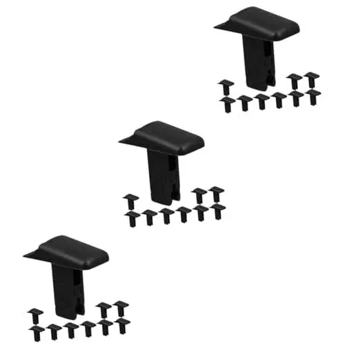 Produktbild: Hoement 30 Stk tragbare Leiter telescopic ladder teleskopleiter Vielseitiges Zubehör teleskop stehleiter Ersatzschalter teleskopierbarer Leiterschalter Ersatz-Leiterschalter Plastik Black
