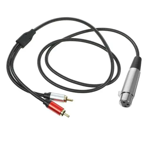 Produktbild: Hoement 3-poliges auf 2- -Audiokabel Mikrofonkabel für Mischpulte Lautsprecher
