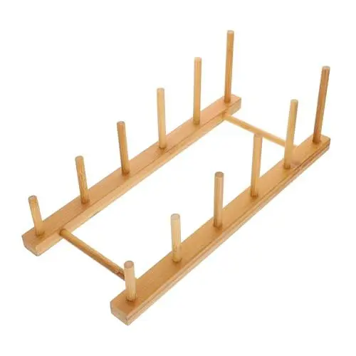 Produktbild: Hoement Abtropfgestell kitchen shelf stand plattenregal dish rack Geschirrkorb abtropfen lassen Schrankorganisatoren und Aufbewahrung Lagerregale Küchenzubehör Werkzeuge Tassenregal Bambus