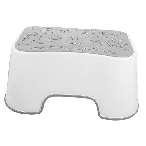 Produktbild: Hoement Badezimmer Hocker Tritthocker Toilettenhocker Fußhocker Rutschfester Hocker Für Badezimmer Und Toilette Langlebig Und Praktisch