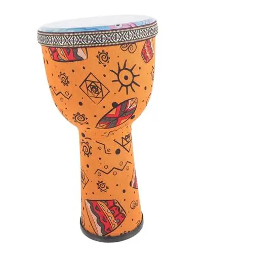 Produktbild: Hoement Junge Mädchen Djembe-trommel Für Anfänger Erwachsene Djembe-handtrommel Musikinstrument Schlaginstrument Mit Filigranem Design