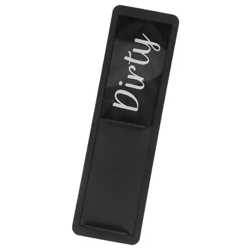 Produktbild: Hoement Spülmaschinenmagnet Sauber Schmutzig Schild Aus Und Abs Mit Doppelseitigem Magnetdesign Für Edelstahlspüler Anzeige Für Unterscheidung Sauber Schmutzig