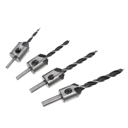 Produktbild: Hoement Senker-set Für Holzbearbeitung Senker Für Stahl Mit Schraubenschlüssel Bohrer Aus Stahl Konische Holzbohrer