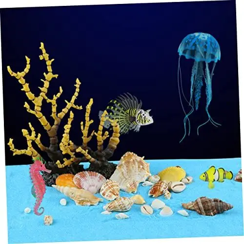Produktbild: Hoement Schönheit Der Küste: Natürliches Muschel-Ornament-Set Dekoration Für Aquarien