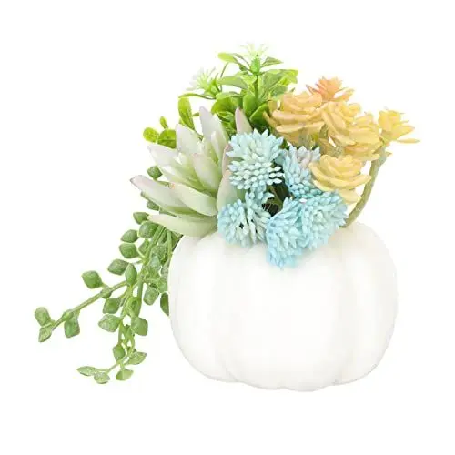 Produktbild: Hoement Wohnkultur Kunstpflanzen Topfschrank Schreibtisch Sortiert Herbst Grün Ornamente Lebend Herbst Arrangement Modellieren Tisch Mit Mini Halloween Topf Sukkulenten Schreibtischaufsatz