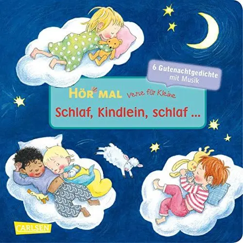 Produktbild: Hör mal (Soundbuch): Verse für Kleine: Schlaf, Kindlein, schlaf ...: Zum Hören und Mitsingen ab 18 Monaten. Bekannte Gutenachtlieder und Gutenachtreime mit Musik und Spielanleitungen