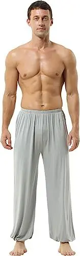 Produktbild: Hoerev Super Soft Modal Spandex Harem Yoga Pilates Schlauch，Grau，S