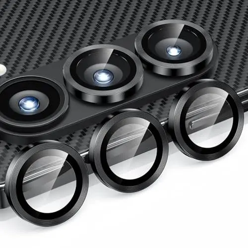 Produktbild: Hoerrye Kameraschutz für Samsung Galaxy Z Fold 6 5G,Ultra HD kratzfestes Bruchsicher Kamera Linsen Schutzfolie,Kamera Schutz Glas für Samsung Z Fold 6 2024 Zubehör 2 Stück Black