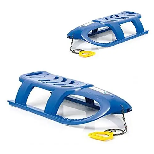 Produktbild: Hoher Schlitten mit Stahlgleitern und Seil, Modell bullet blue