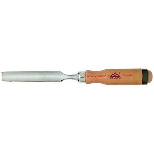 Produktbild: Hohlbeitel mit Holzgriff aus Rotbuche, Stubai Hohleisen 26 mm, Stubai Hohleisen Stemmeisen für präzise Holzbearbeitung, Stechbeitel für Schreiner Tischler