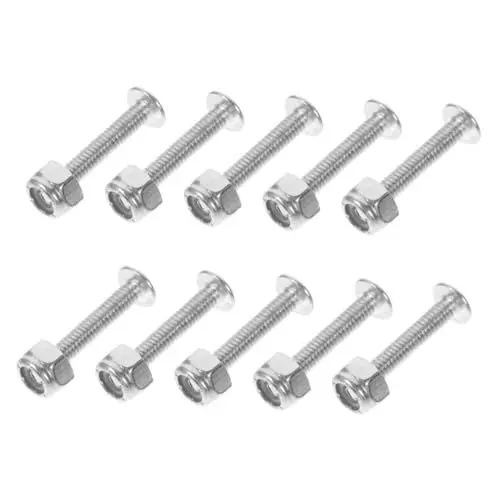 Produktbild: Hohopeti 10 Stücke Tischfußball-Hardware Metall Feste Schrauben Muttern für Tischfußball Tisch Zubehör