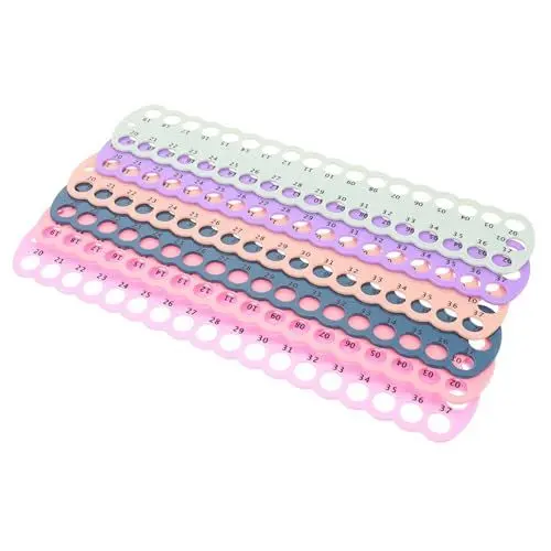 Produktbild: Hohopeti 12 STK Kreuz Stich Gewinde Brett Stickgarnhalter Zahnseide-Organizer Für Den Haushalt Stickzubehör Faden Praktischer Zahnseide-Organizer Multi-Loch-Thread-Organizer Nähgarn Plastik