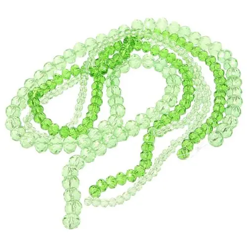 Produktbild: Hohopeti 192 Stücke Charm Kit Runde Halskette Perlen Für Frauen Grün Schmuck Machen Set Löcher