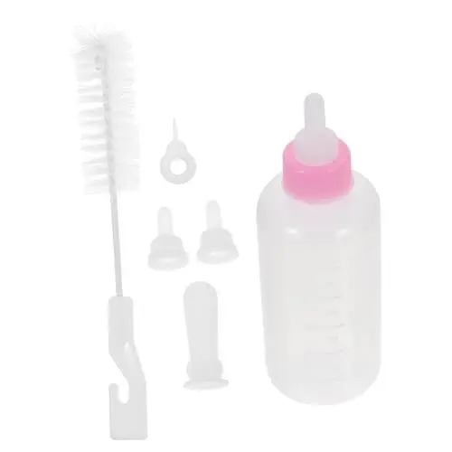 Produktbild: Hohopeti Haustier-Flaschen-Set Für 1 Set Aus Silikon-kätzchen-welpen-Flasche Leck Tragbare Einfach Zu Pet Nursers Für Die Pflege