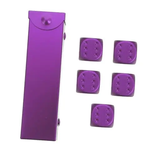 Produktbild: Hohopeti Spielwürfel Aus Aluminiumlegierung Kleine Einfache Partywürfel Würfel-Requisiten Für Zuhause Und Feiern Langlebig Und Tragbar