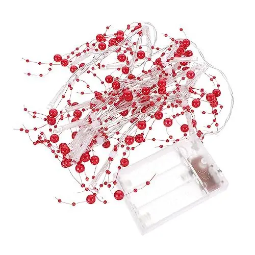 Produktbild: Hohopeti LED Perl Lichterkette 2 Meter Mit 20 Lichtern Batteriebetrieben Ideal Für Party Hochzeit Und Weihnachtsdekoration Perfekte Stimmungslichter Für Schlafzimmer Und